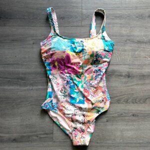Johnny Was Barcelona NWT One Piece Plus Size 1X Floral Bathing Suit Swimsuit